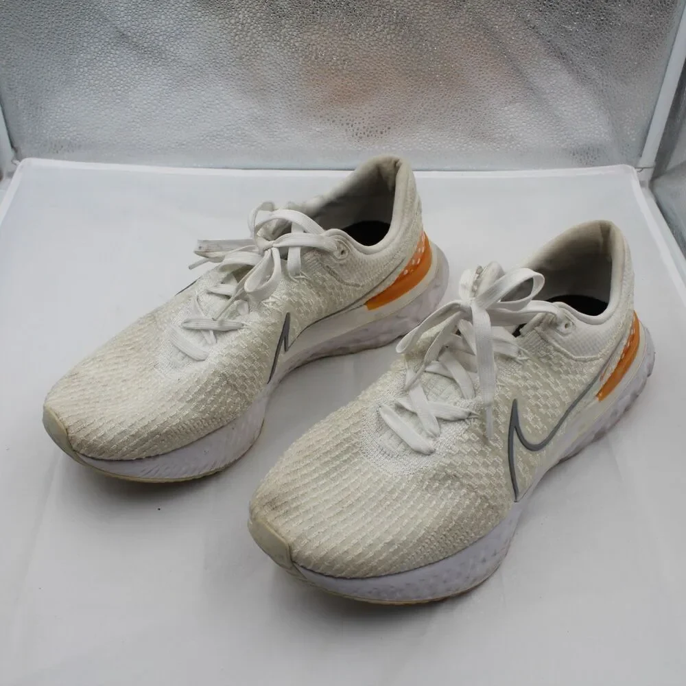 Nike React Infinity Run Flyknit 3 Size 14 Men Athletic Running Shoes White